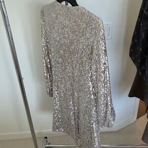 GIANNA BINI SEQUIN WRAP DRESS
